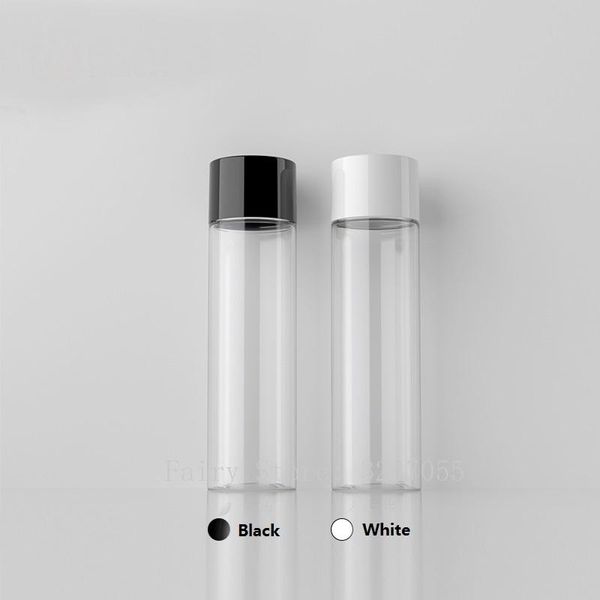 storage bottles & jars 120ml 30pcs pet clear empty cosmetic refillable lotion bottle,diy portable black/white double layer lid makeup liquid